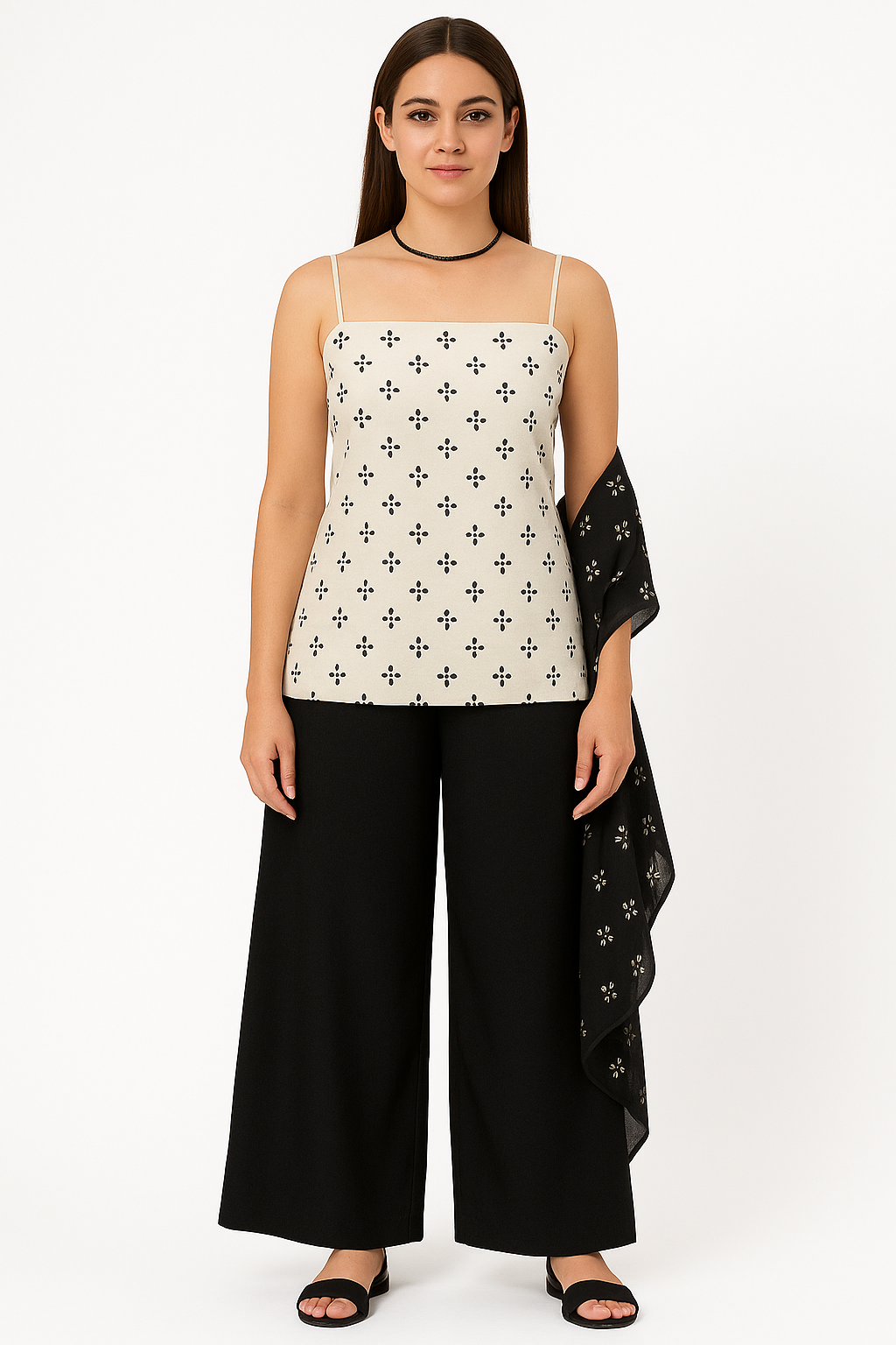 White Backless Short Kurti
